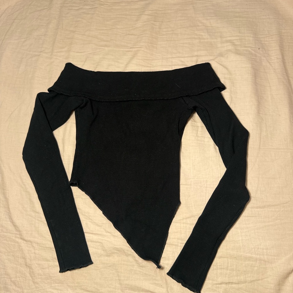 Fashion Nova Black Off-Shoulder Blouse